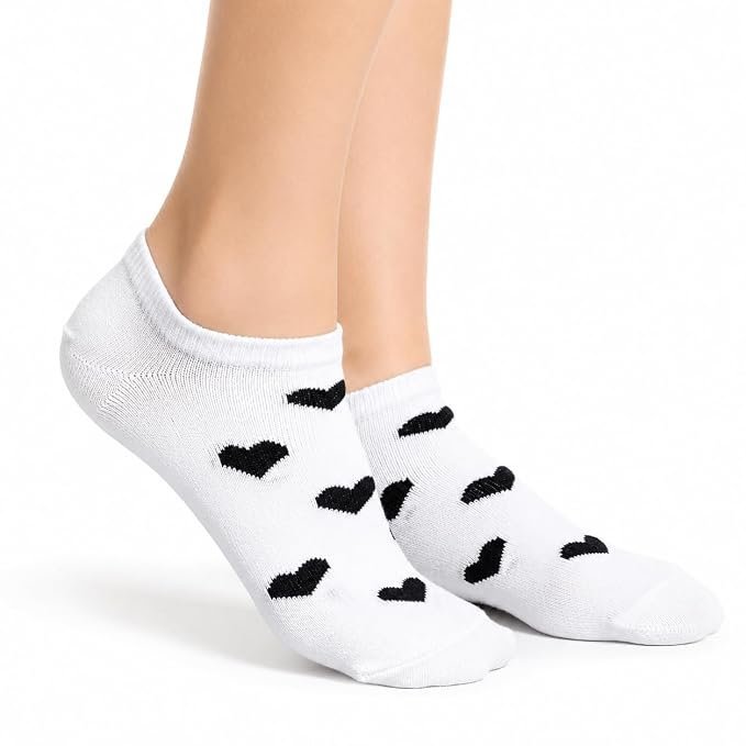 61-SX2smaL._SX679_.jpg Women's Cotton Casual Socks | Soft Breathable Stretchable Ankle & Low Cut No Show Socks | Comfortable Everyday Wear | 1 Pair - Image 1